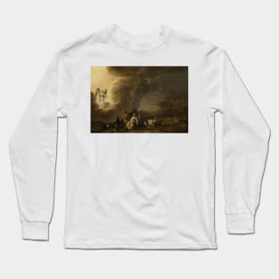 The Annunciation to the Shepherd by Cornelis Saftleven Long Sleeve T-Shirt